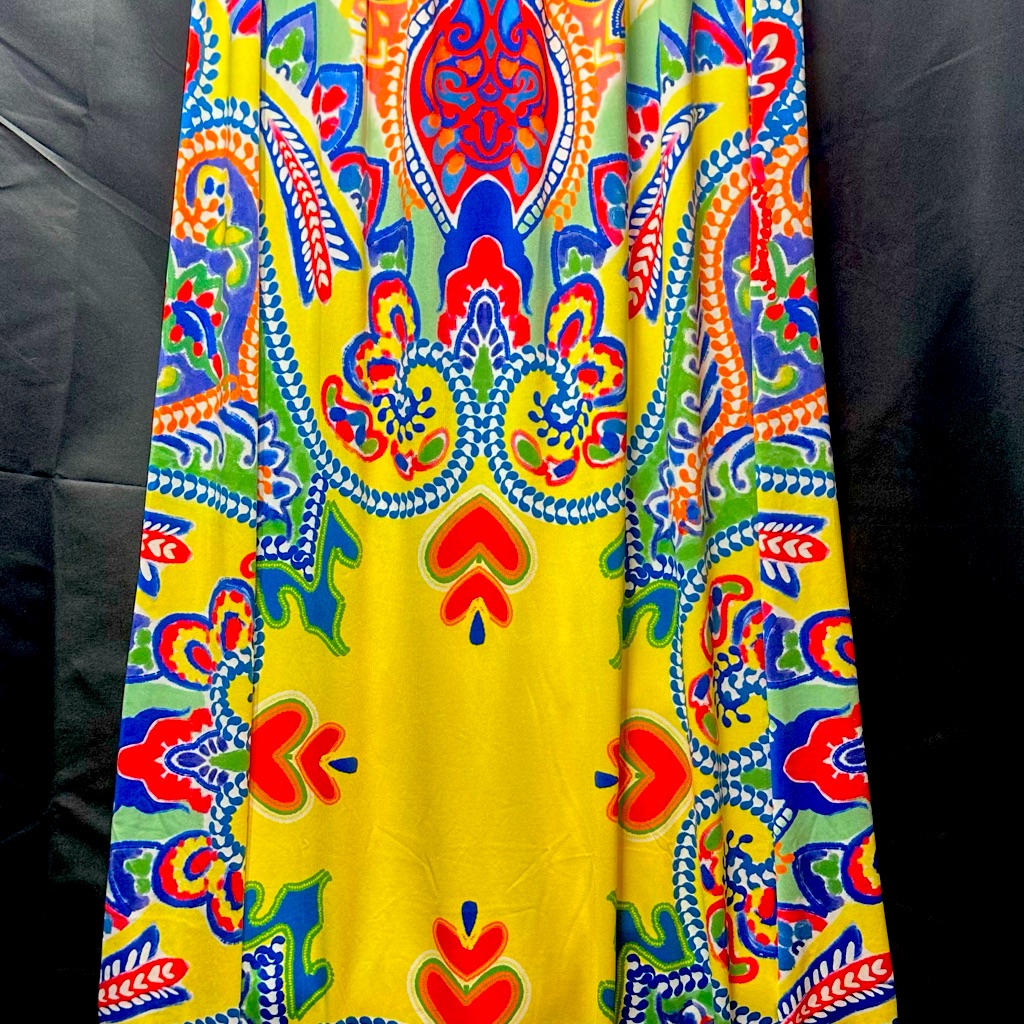 1212 Ruiyige Brand 43 Inch Skirt Size Large Yellow Background